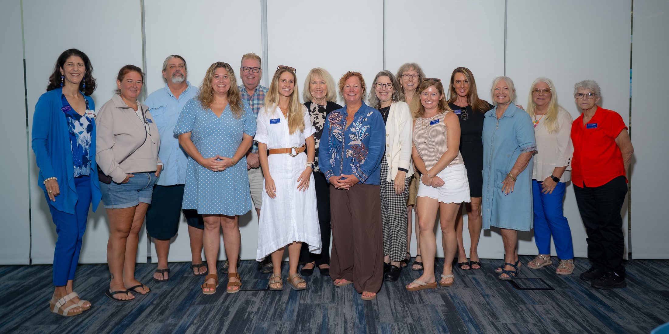 Florida Keys Council of the Arts board and committee members standing together for a group photo.